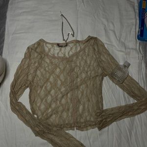 Sheer sexy nude top
